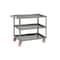 Little Giant Welded Service Cart, 1200 lb Cap, 2 Shelf, Flush Top, 5" Poly, Brakes LG2448BRK - alternate 3